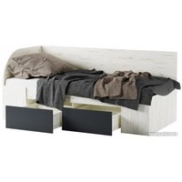 Кровать-тахта Памир Беатрис КР900 (крафт белый/антрацит)