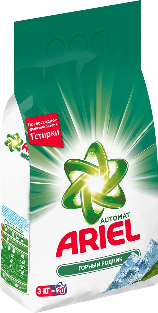 

Стиральный порошок Ariel Горный родник 3 кг
