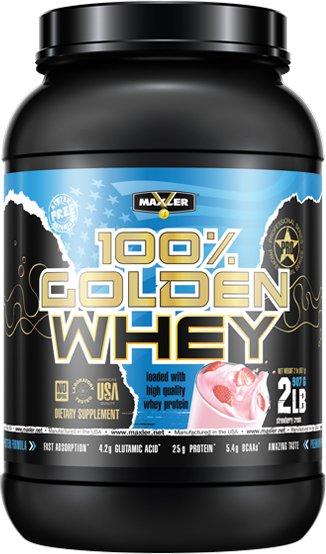 

Протеин комплексный Maxler Golden Whey (клубничное мороженое, 908 гр)