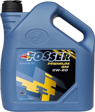 Моторное масло Fosser Premium GM 0W-20 4л