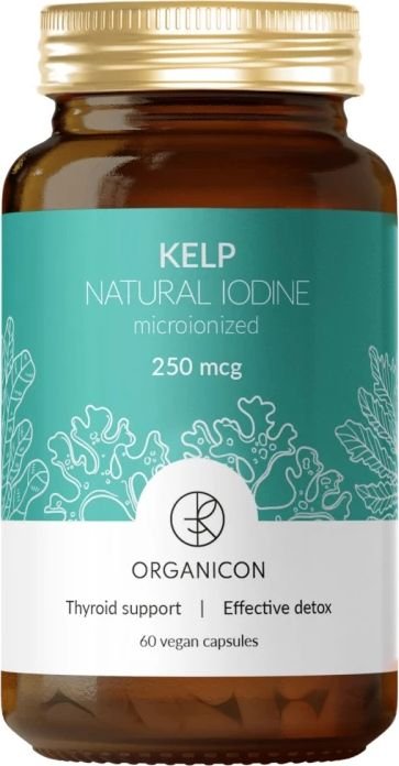 

Витамины, минералы ORGANICON Природная форма йода/KELP Natural Iodine 250 мкг (60 вег. кап)