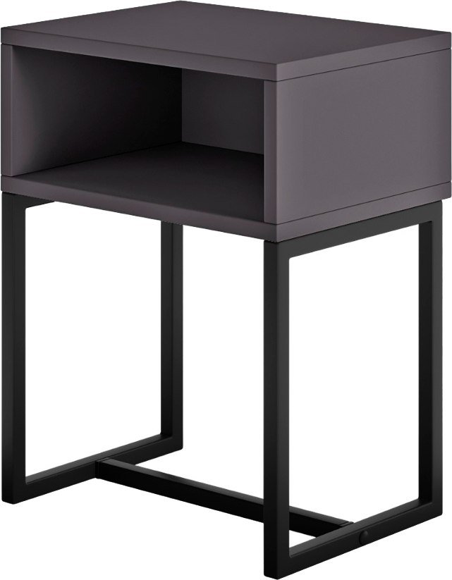 

Тумба MONOFIX Юнта С металлическими опорами (графит/черный)