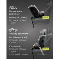 Детское автокресло Happy Baby Kidster isofix ( beige grey)
