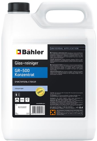 Bahler Очиститель стекол Glas-reiniger GR-500 Conzentrat 5л