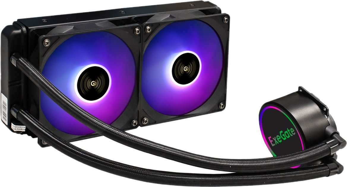

Система жидкостного охлаждения для процессора ExeGate BlackWater-240V2.PWM.RGB EX293457RUS