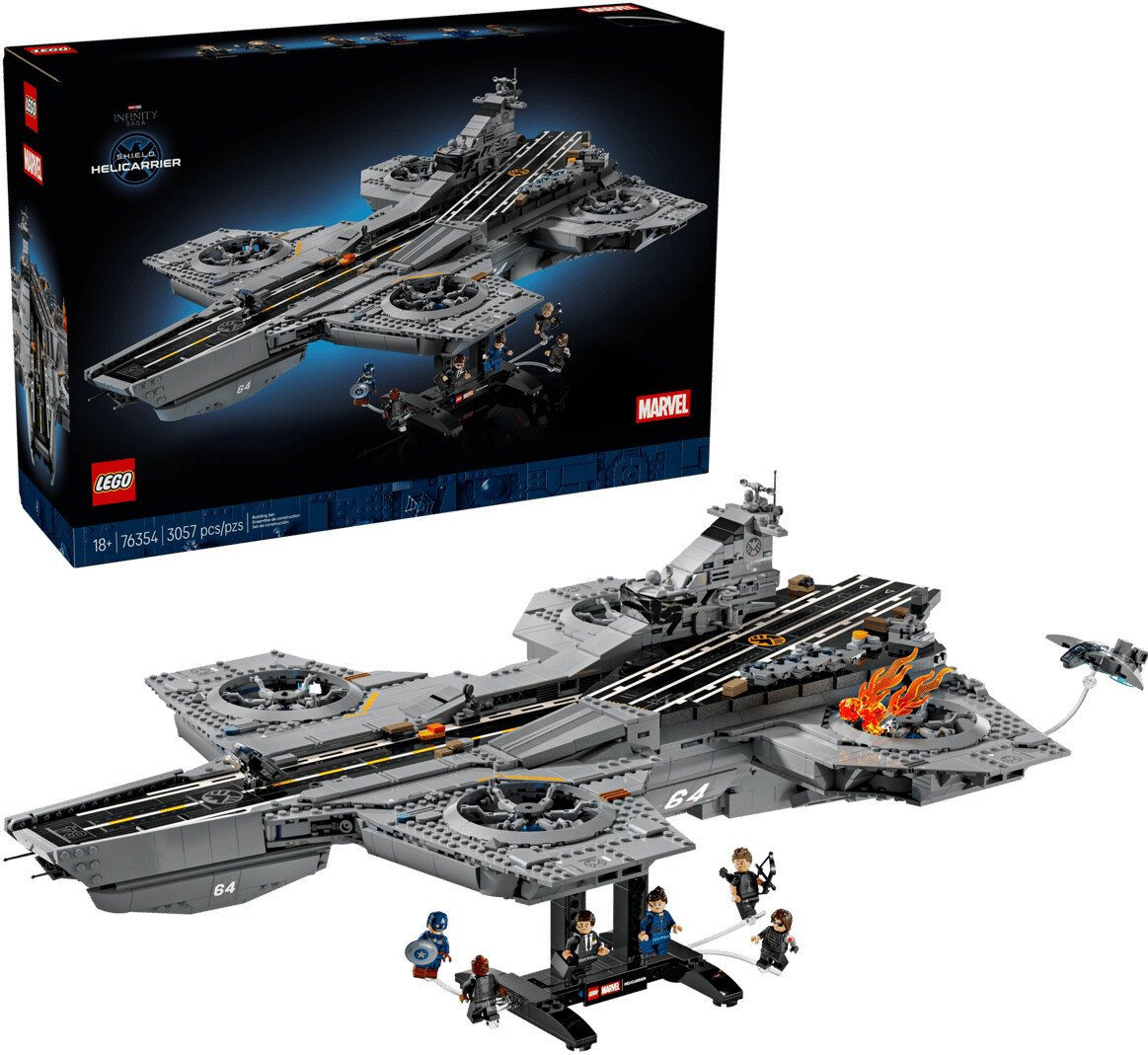 Конструктор LEGO Marvel 76354 S.H.I.E.L.D. Helicarrier