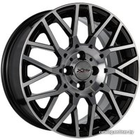 Литые диски X'trike X-125 16x6.5" 4x100мм DIA 54.1мм ET 48мм BK/FP