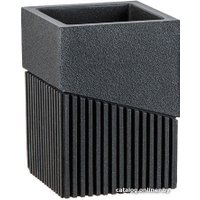 Стакан для зубной щетки и пасты Perfecto Linea 35-618303 (черный)