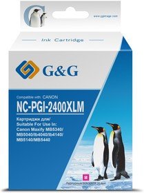 

Картридж G&G NC-PGI-2400XLM (аналог Canon PGI-2400XL M)