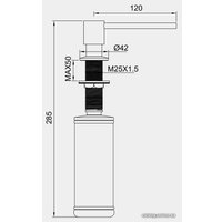 Дозатор для жидкого мыла Panta PT-SD02-MB в Витебске