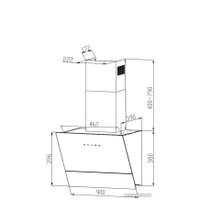 Кухонная вытяжка Grand Lester GC 90 (белый)