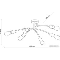 Люстра средней высоты TK Lighting Helix 4679