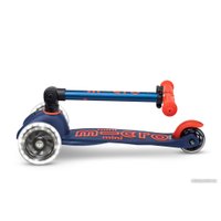 Трехколесный самокат Micro Mini Micro Deluxe Foldable LED (темно-синий)