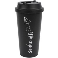 Стакан Darvish С крышкой SR-H-1664-1 (черный)