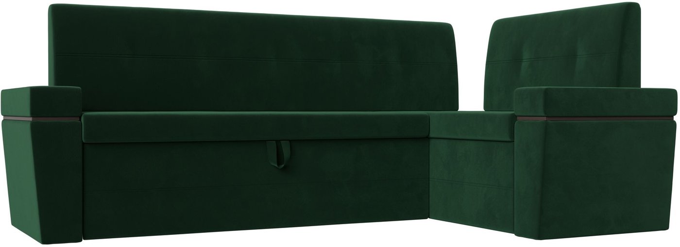 

Угловой диван Лига диванов Деметра правый 114317 (велюр зеленый)