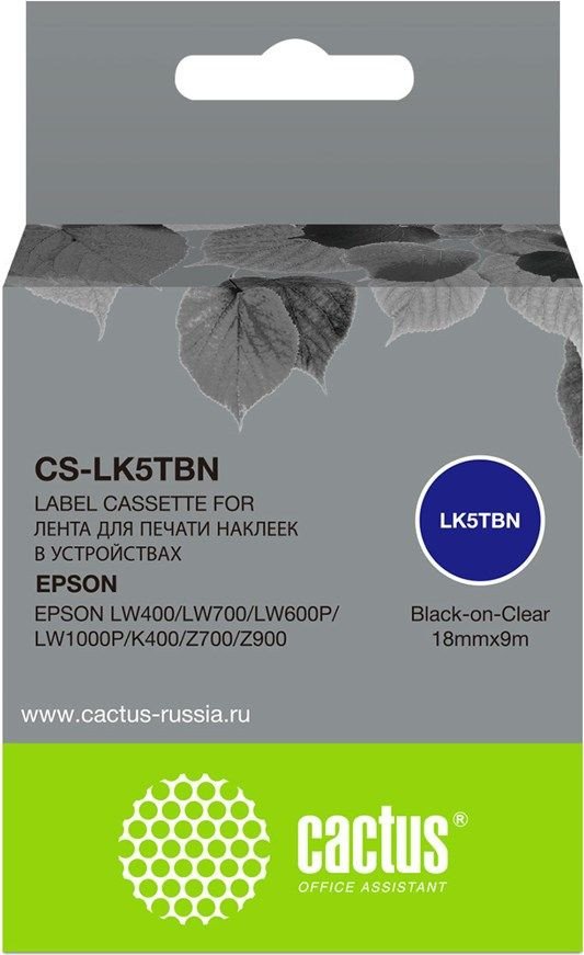 

Картридж CACTUS CS-LK5TBN (аналог Epson LK5TBN)