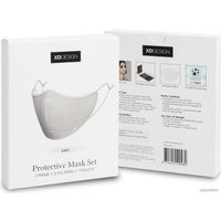 Повязка XD Design Protective Mask Set P265.872 (серый/голубой)