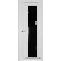 Межкомнатная дверь ProfilDoors 2.72XN L 90x200 (монблан/стекло черный триплекс)