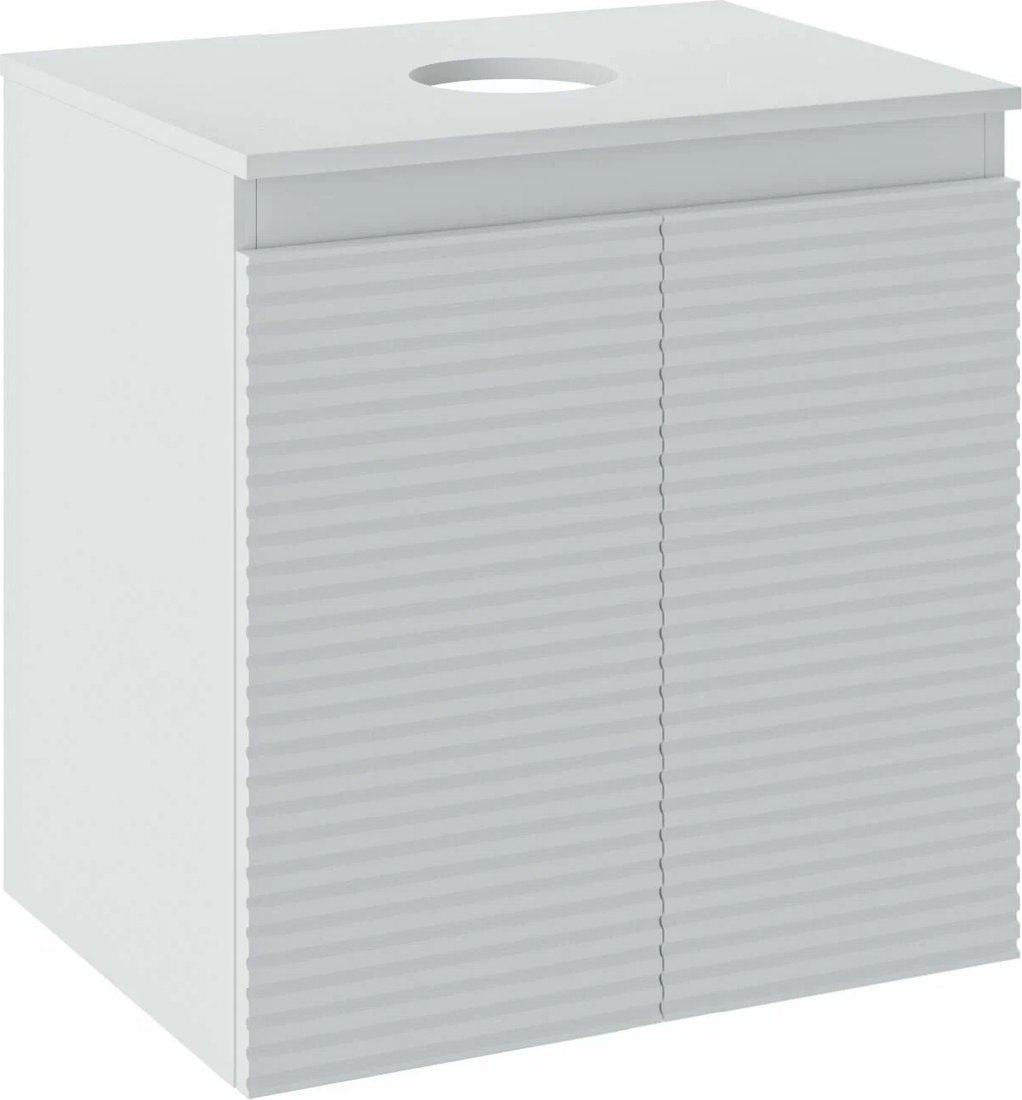 

Runo Тумба под умывальник Соренто 60 / Тренто 60 горизонталь (подвесная, белый)