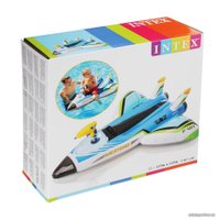 Надувной матрас Intex Самолет 57536 (голубой)