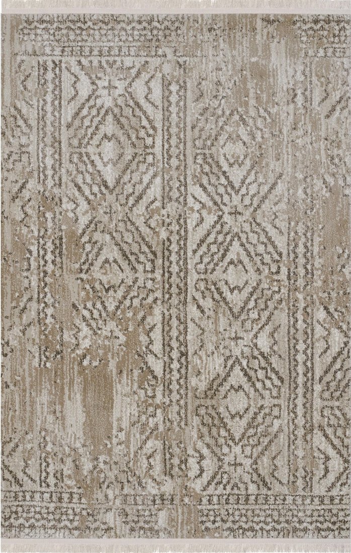 

Ковер для жилой комнаты Sintelon Palermo 06ODO 1K 160x230 (бежевый/серый)