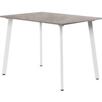 Обеденная группа Millwood Шанхай Л18 100x70х75 (бетон/металл белый)