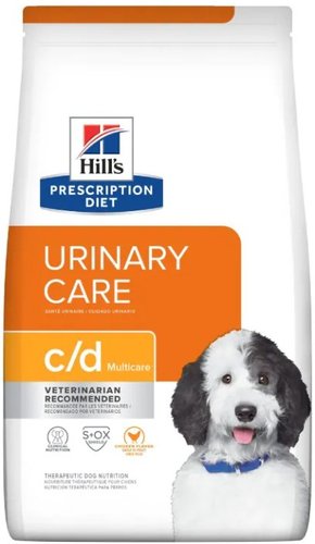 Сухой корм для собак Hill's Prescription Diet Urinary Care c/d для здоровья мочевыводящих путей с курицей 1.5 кг