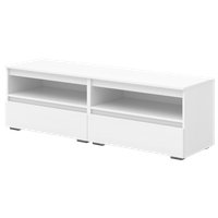 Тумба Кортекс-мебель Бари ТВ 160 2ш-2 (белый/белый/белый)