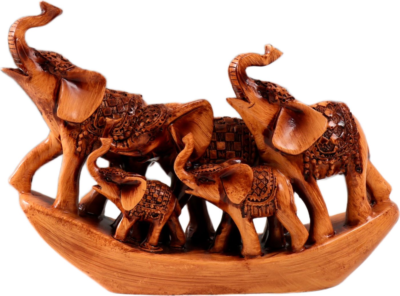 Статуэтка Sima-Land Пять слонов с попоной на подставке 10225535