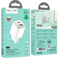 Сетевое зарядное Hoco N41 (белый)