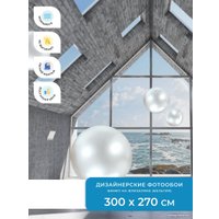 Фотообои ФабрикаФресок 3D Шары в комнате 813270 (300x270)