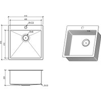 Кухонная мойка Floracio Steel F.5151.GDD