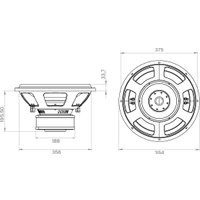 Головка сабвуфера Swat GLK-P15D2