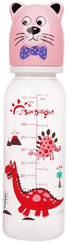 

Бутылочка для кормления Sun Delight 31017 (250 мл, розовый)