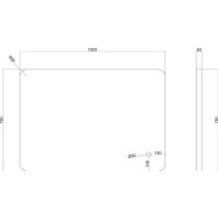  Roxen Зеркало Enry 510230-100GB в алюминиевой раме