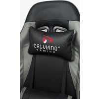 Игровое (геймерское) кресло Calviano 1590 (PU, черный/серый)