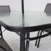 Набор садовой мебели AksHome Sunbeam (серый/черный)