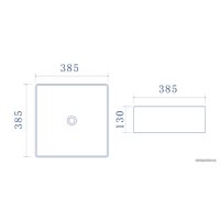 Умывальник Uptrend Hestia (глянцевый белый)