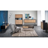 Комод Halmar Murano KM-2 (дуб артизан/черный)