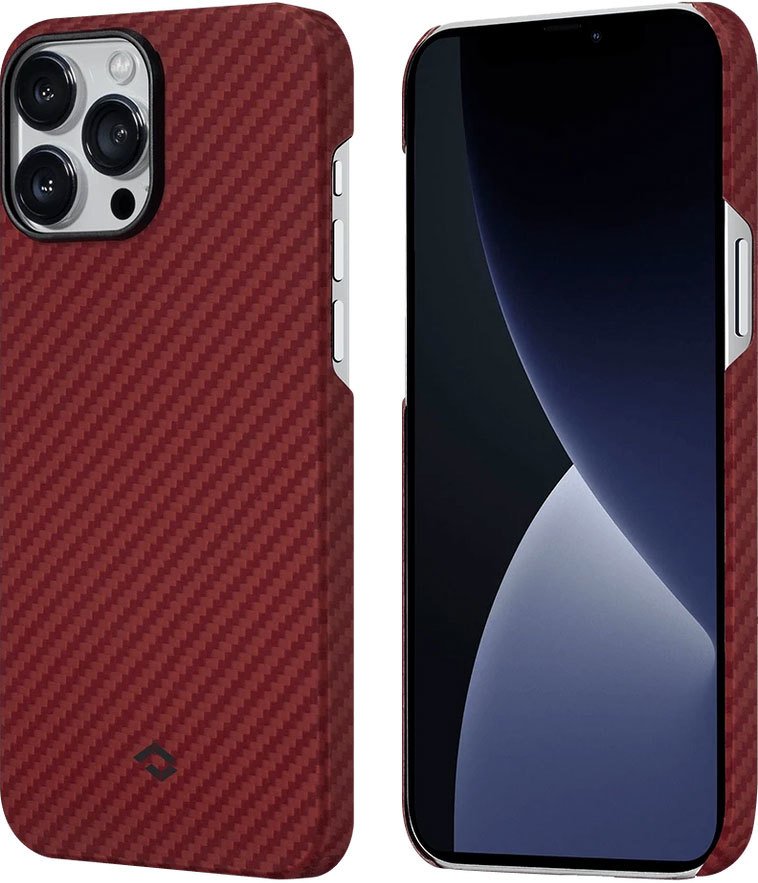 

Чехол для телефона Pitaka MagEZ Case 2 для iPhone 13 Pro (twill, красный/оранжевый)