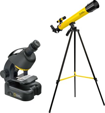 Детский микроскоп, телескоп Bresser National Geographic 45/600 и 40x-640x 31311