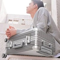 Чемодан-спиннер Ninetygo All-round Guard Luggage 28" (серебристый)