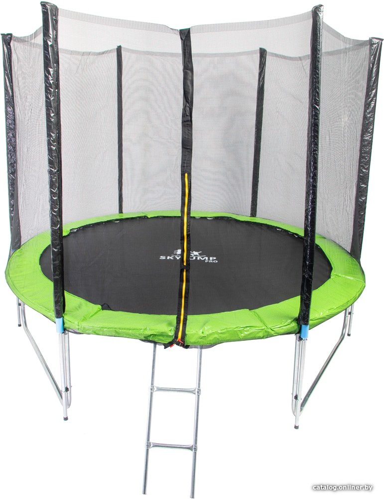 Батут Skyjump Pro 252 см - 8ft (с внешней сеткой и лестницей)
