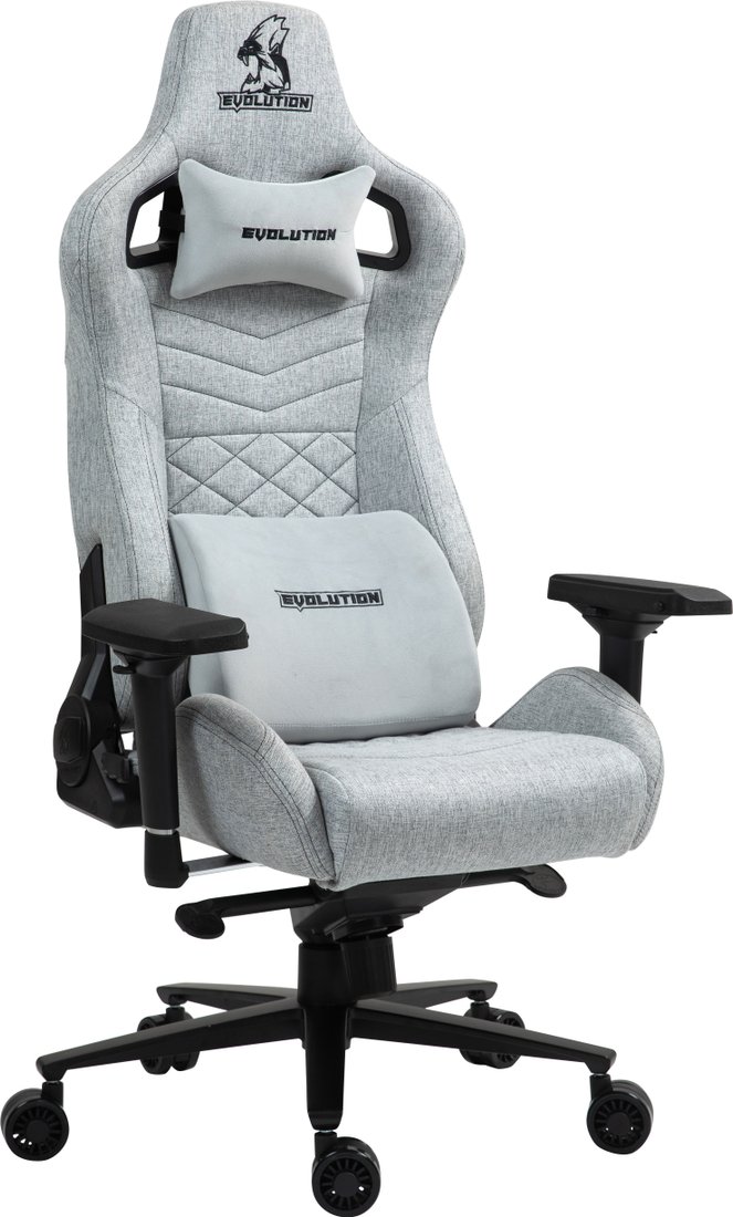 Игровое (геймерское) кресло Evolution Conqueror fabric (серый)