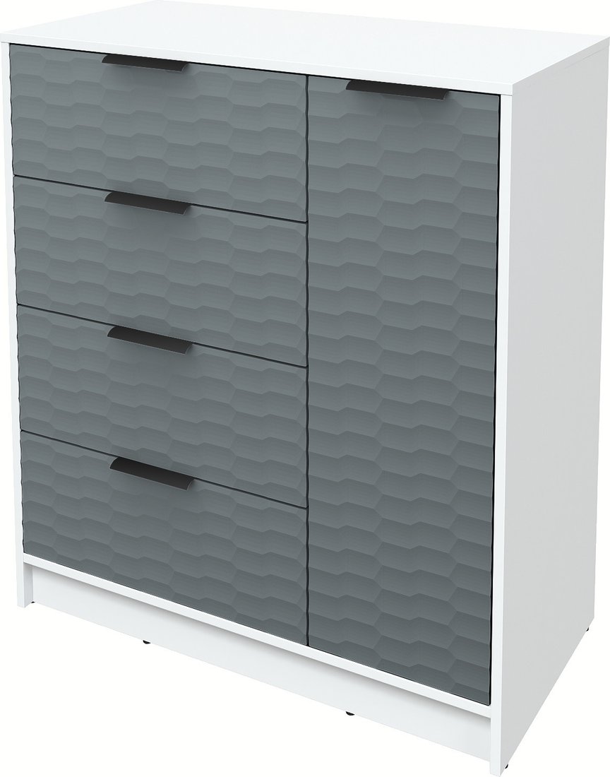 

Тумба Интерлиния Концепт Зодиак КТ-Т90 (белый платинум/серый)