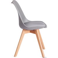 Стул TetChair Tulip Soft mod. 053V (светло-серый HLR 39/натуральный)