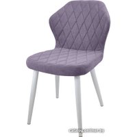 Стул Гальваник Бергамо (эмаль белый муар/Catania Lavender)