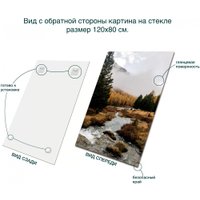 Картина Stamprint Каменистый ручей NT027 (120x80)