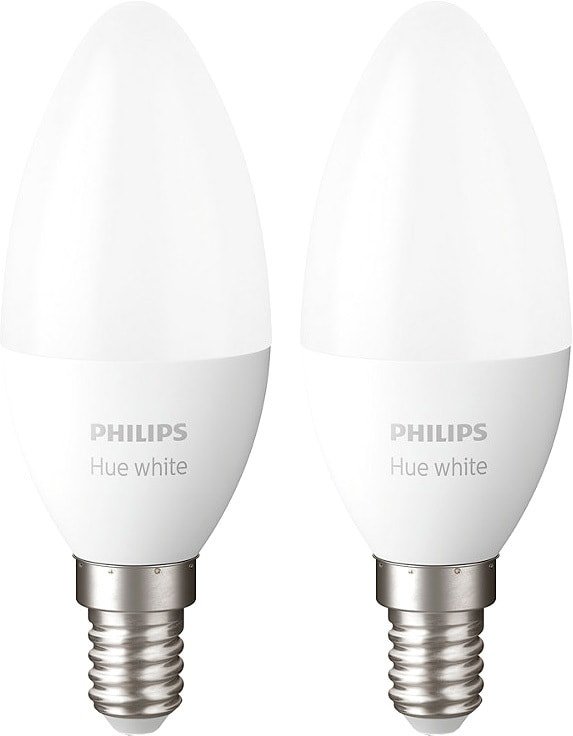 

Светодиодная лампочка Philips Hue White E14 2700K 5.5 Вт (2 шт)
