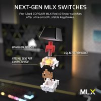 Клавиатура Corsair K70 Core TKL Wireless RGB (черный, Corsair MLX Red V2, нет кириллицы)